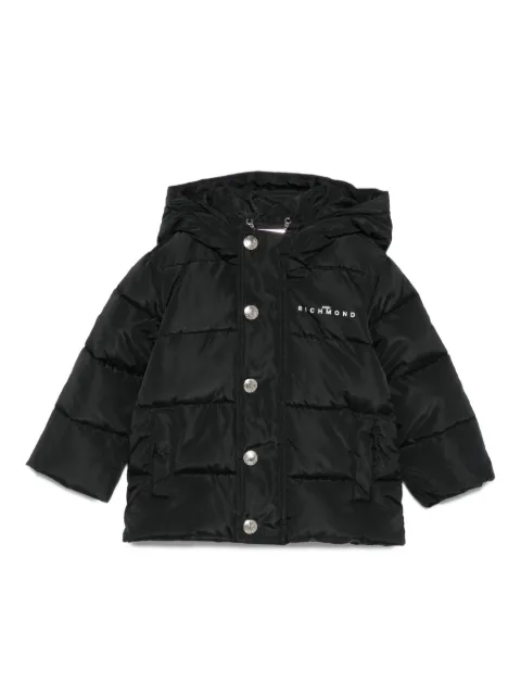 John Richmond Junior quilted hooded jacket