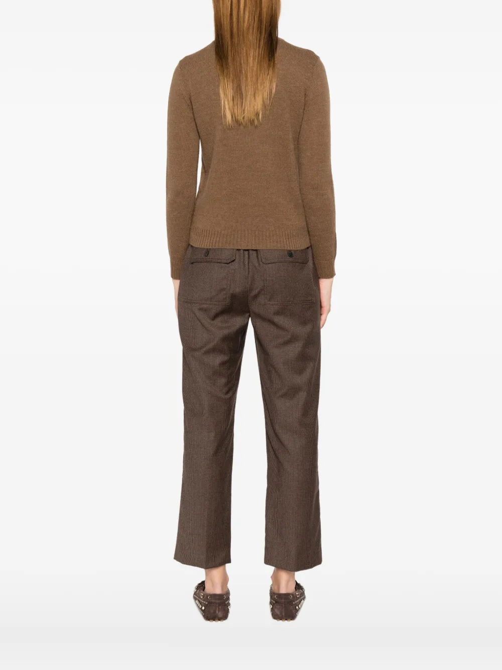 Weekend Max Mara Crew Neck Sweater In Brown