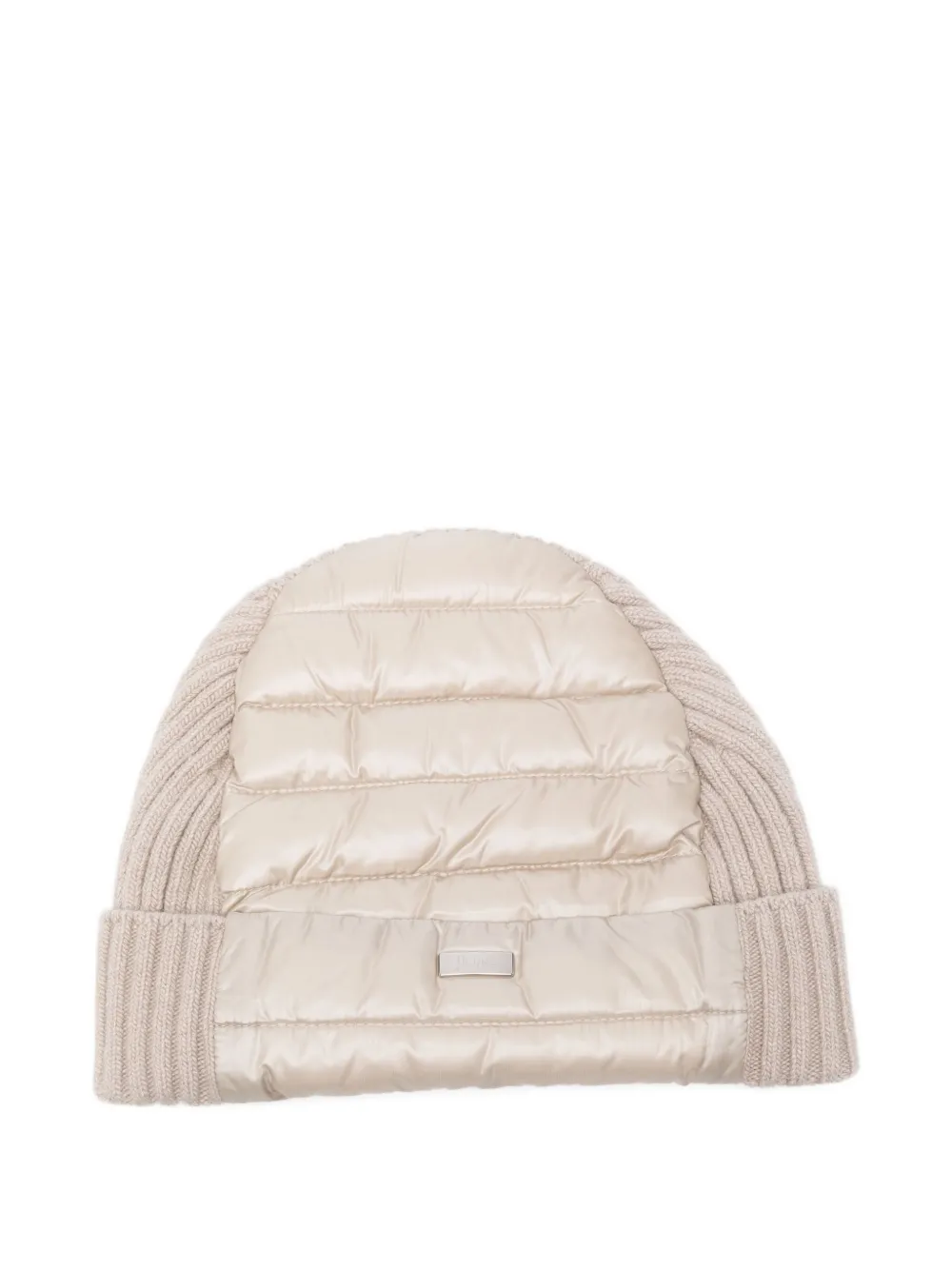 Herno Kids ultralight panelled beanie Beige