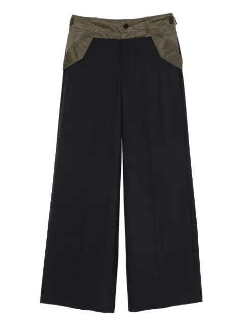 sacai panelled trousers