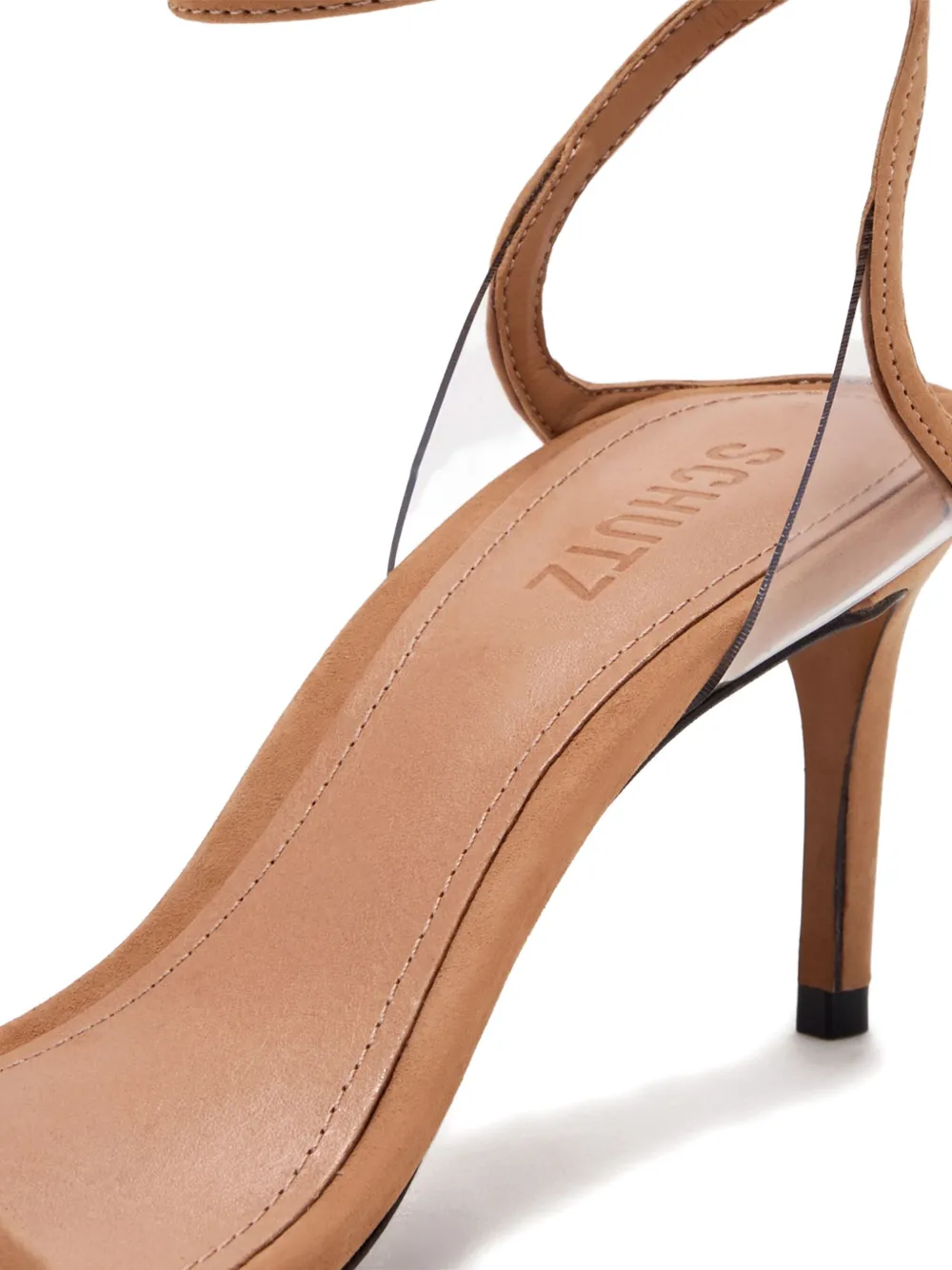 Schutz 75mm Skye ankle-strap heeled sandals Neutrals