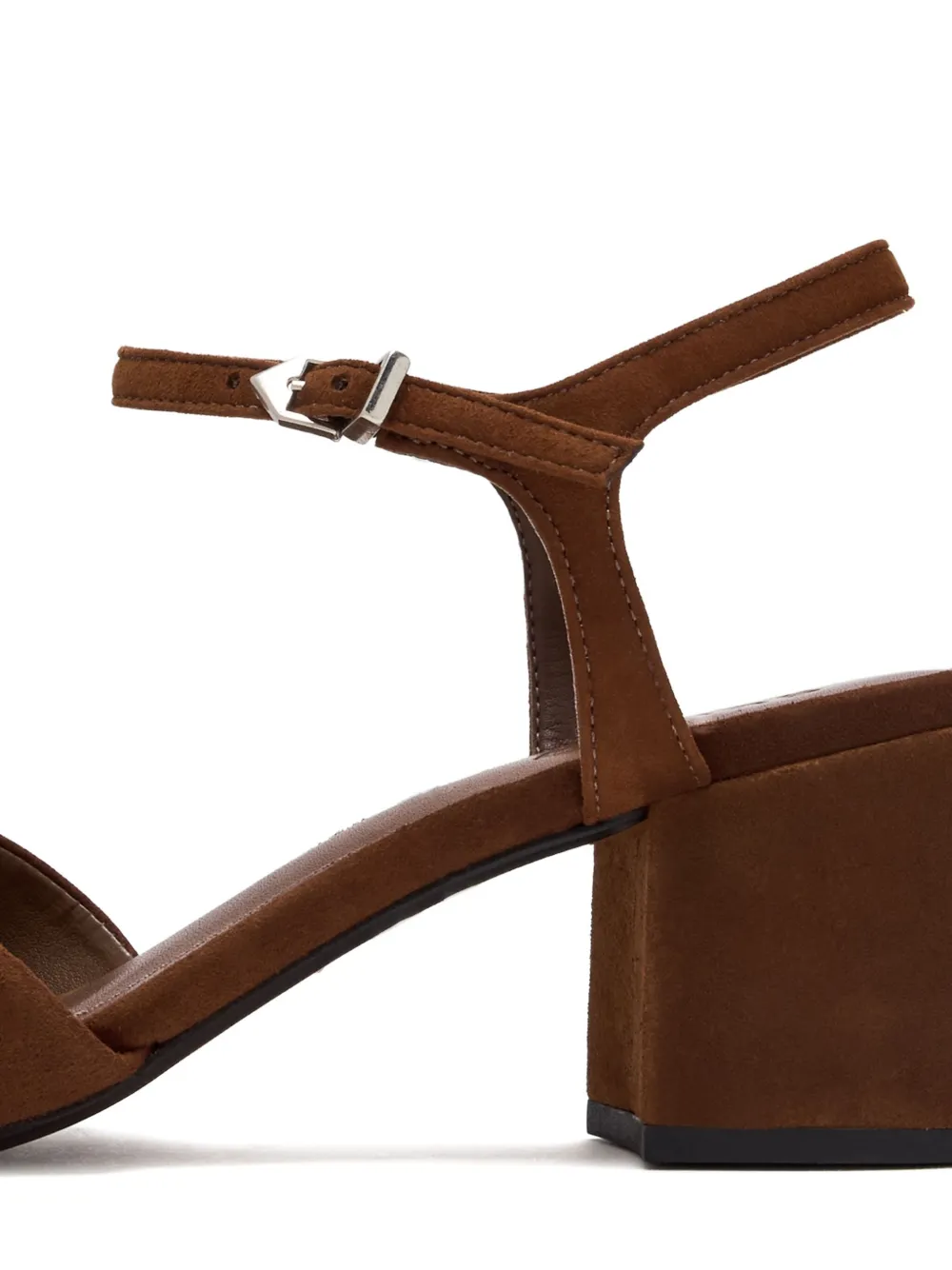 Schutz 50mm Crossover Ankle-strap Sandals In Brown