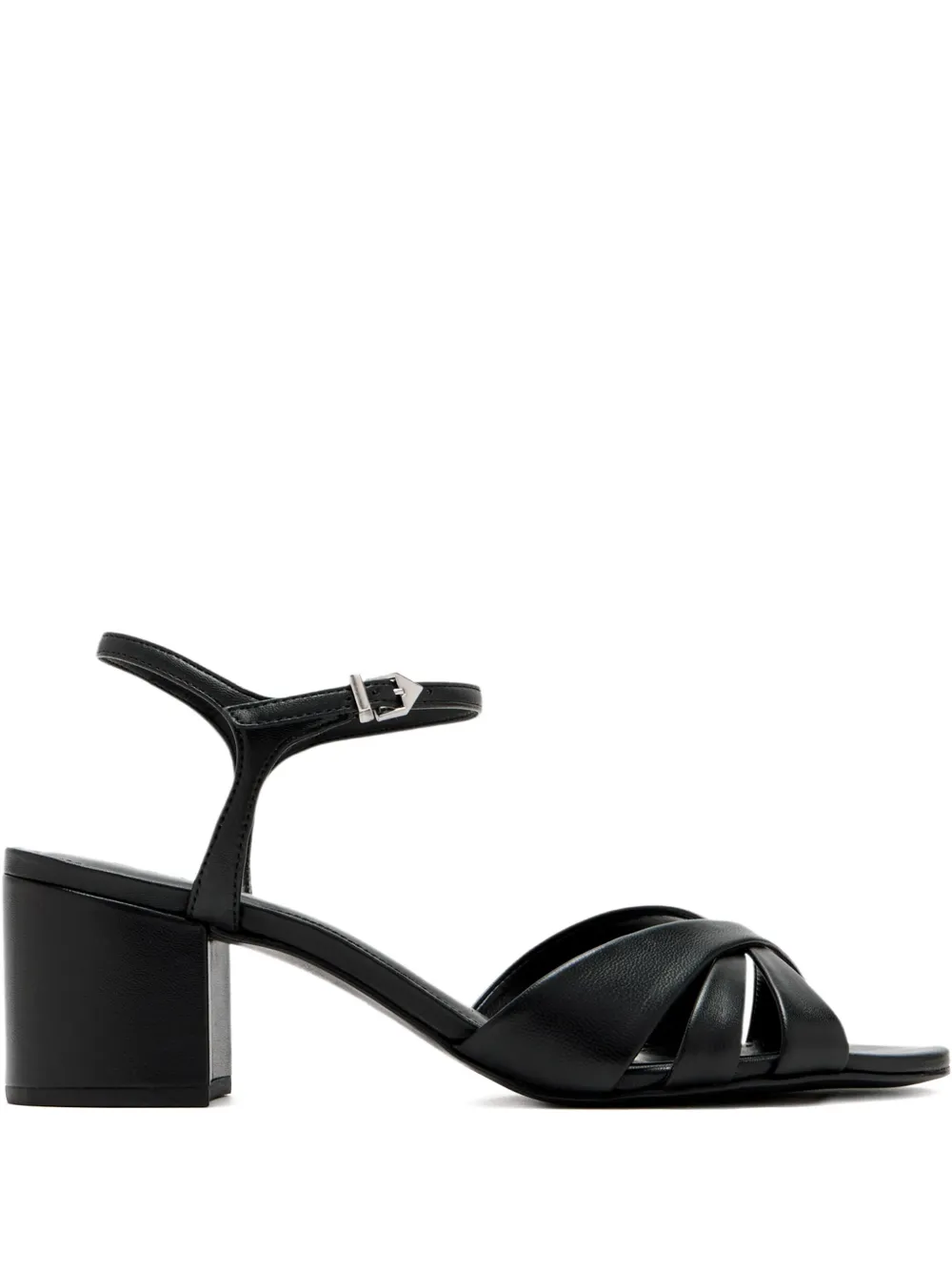 Schutz 60mm crossover ankle-strap sandals Black