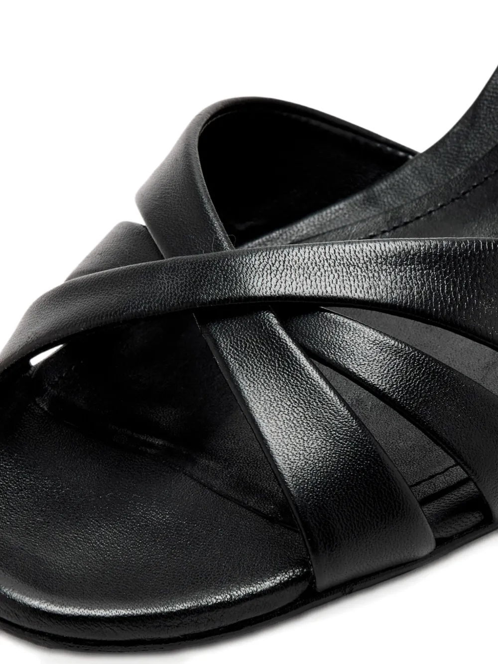 Schutz 60mm crossover ankle-strap sandals Black
