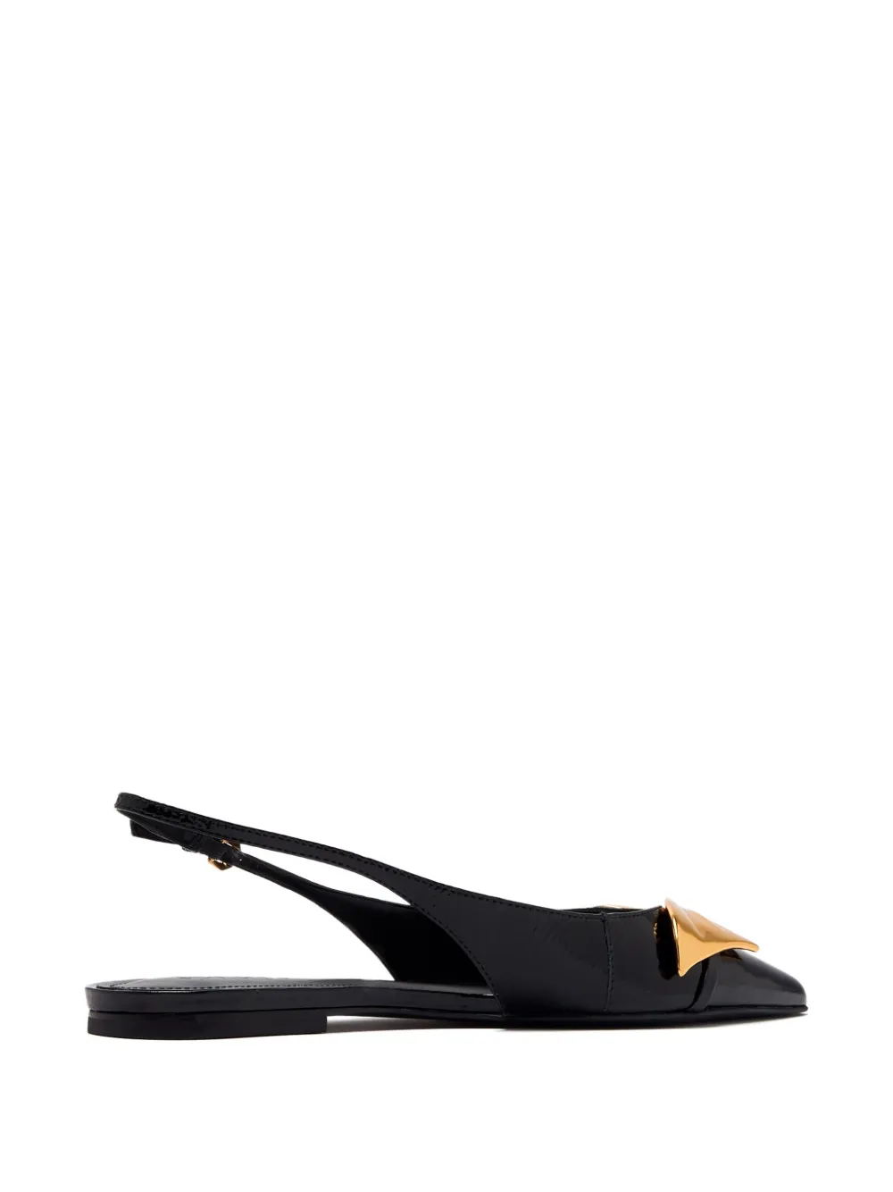 Schutz bow-embellished slingback flats - Zwart