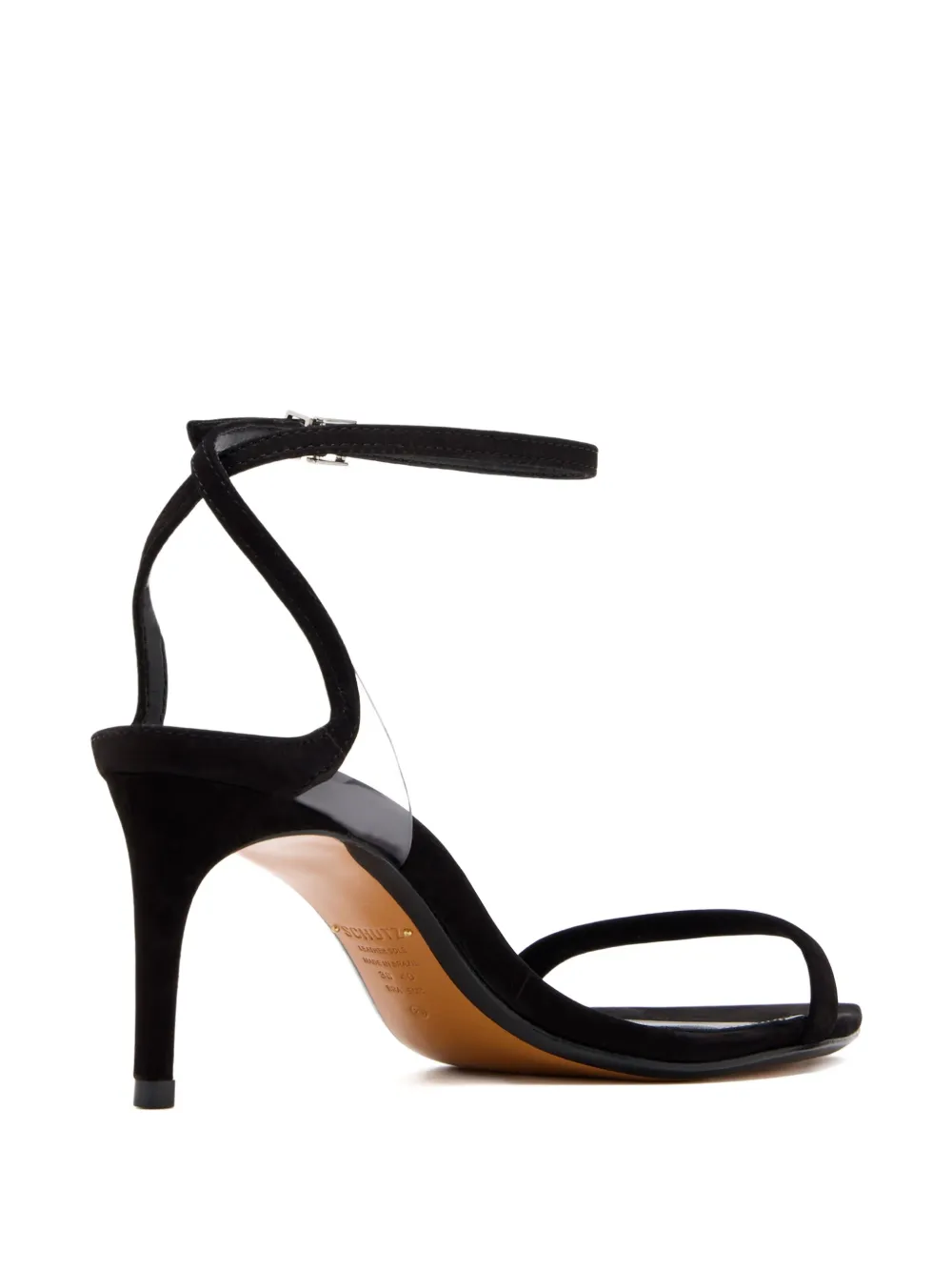 Schutz 50mm Prya ankle-strap suede sandals Black