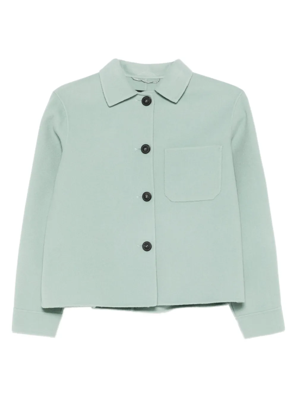 Weekend Max Mara button-front patch-pocket single-breasted coat | Green | Image 1
