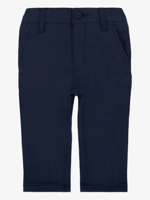 BOSS Kidswear pantalon droit en coton mélangé