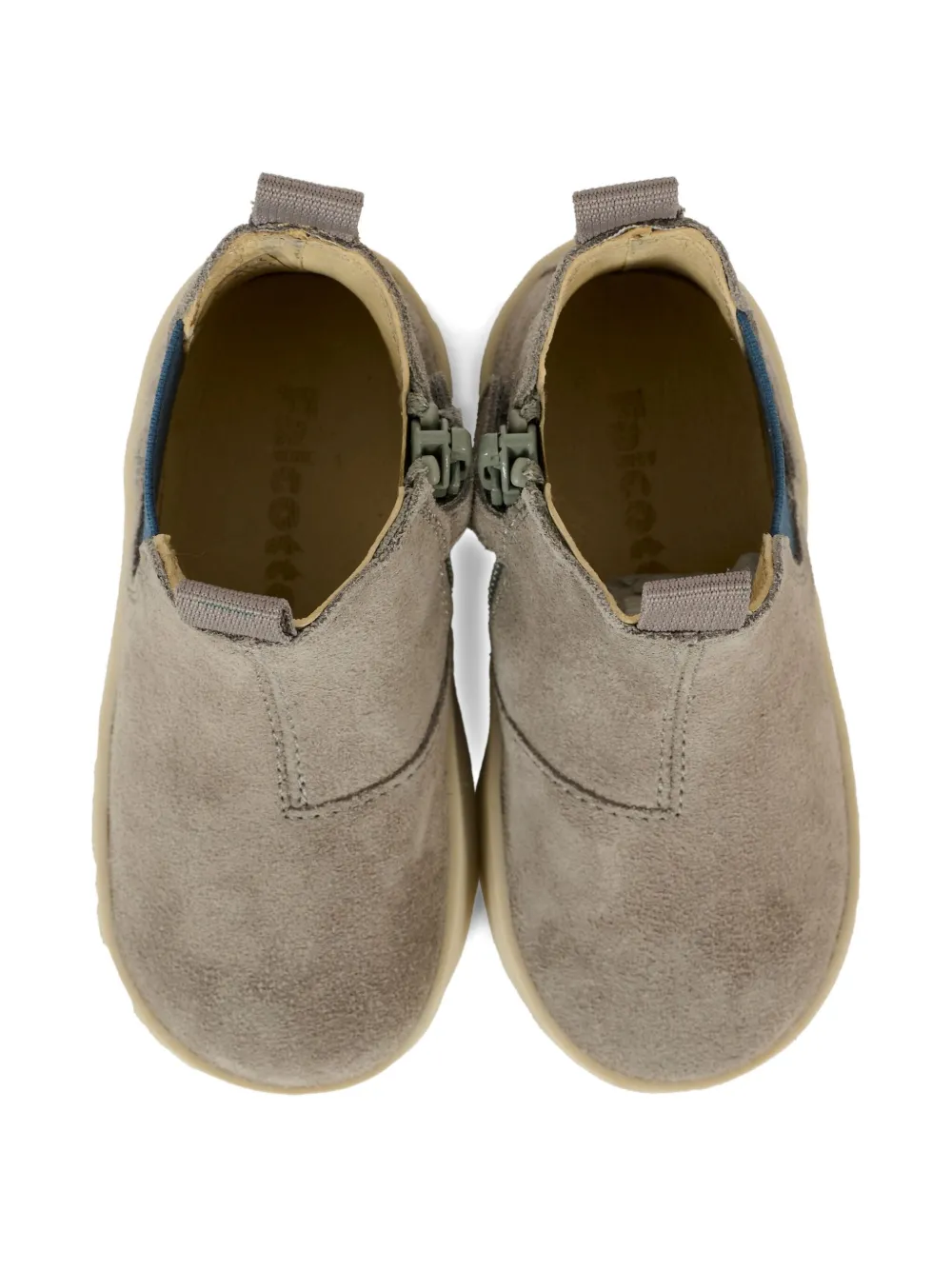Falcotto zip-detail elastic-panel boots Grey