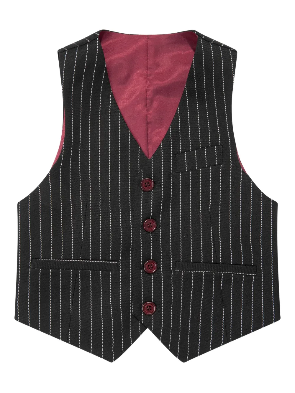 Suitlab Pinstripe Suit In Black