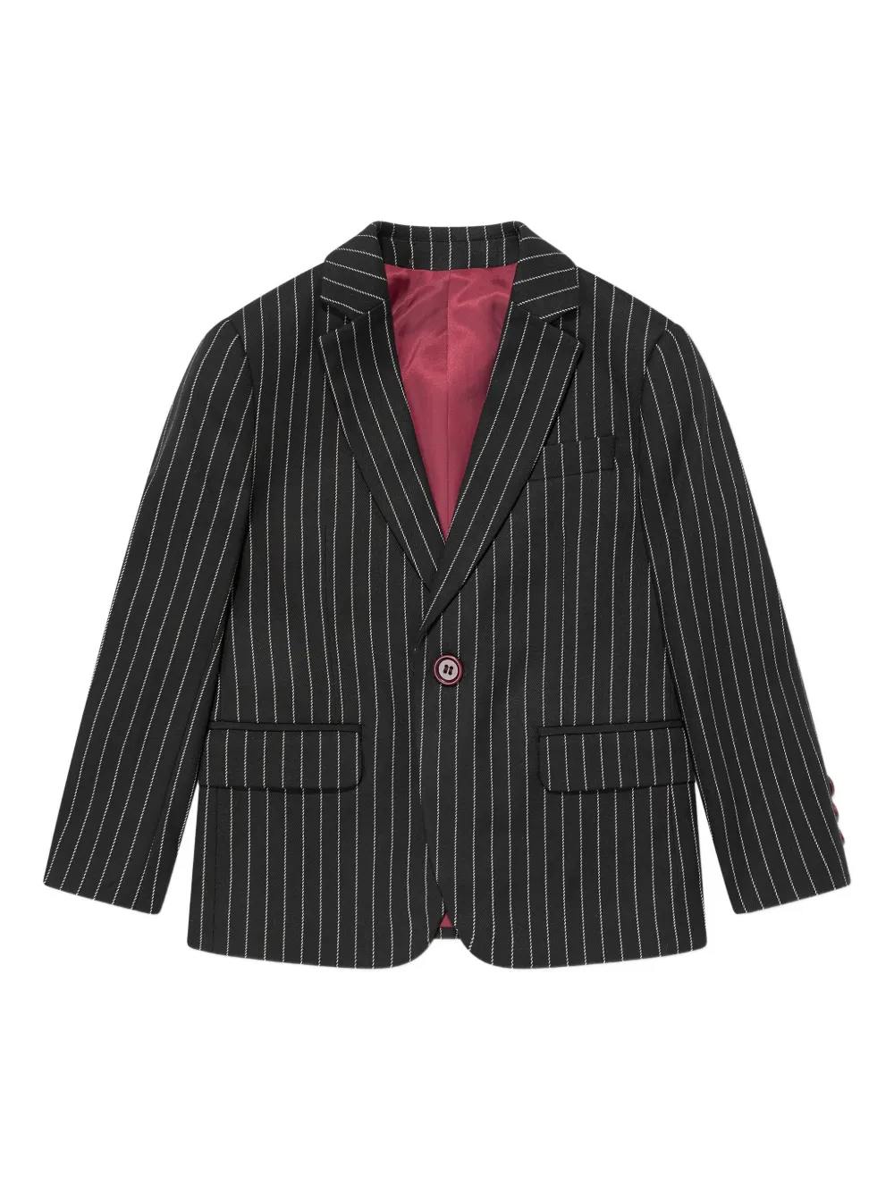 Suitlab Pinstripe Suit In Black