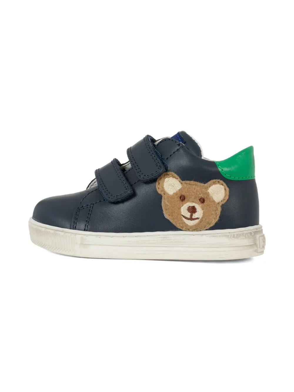 Falcotto teddy-embellished double-strap sneakers Blue