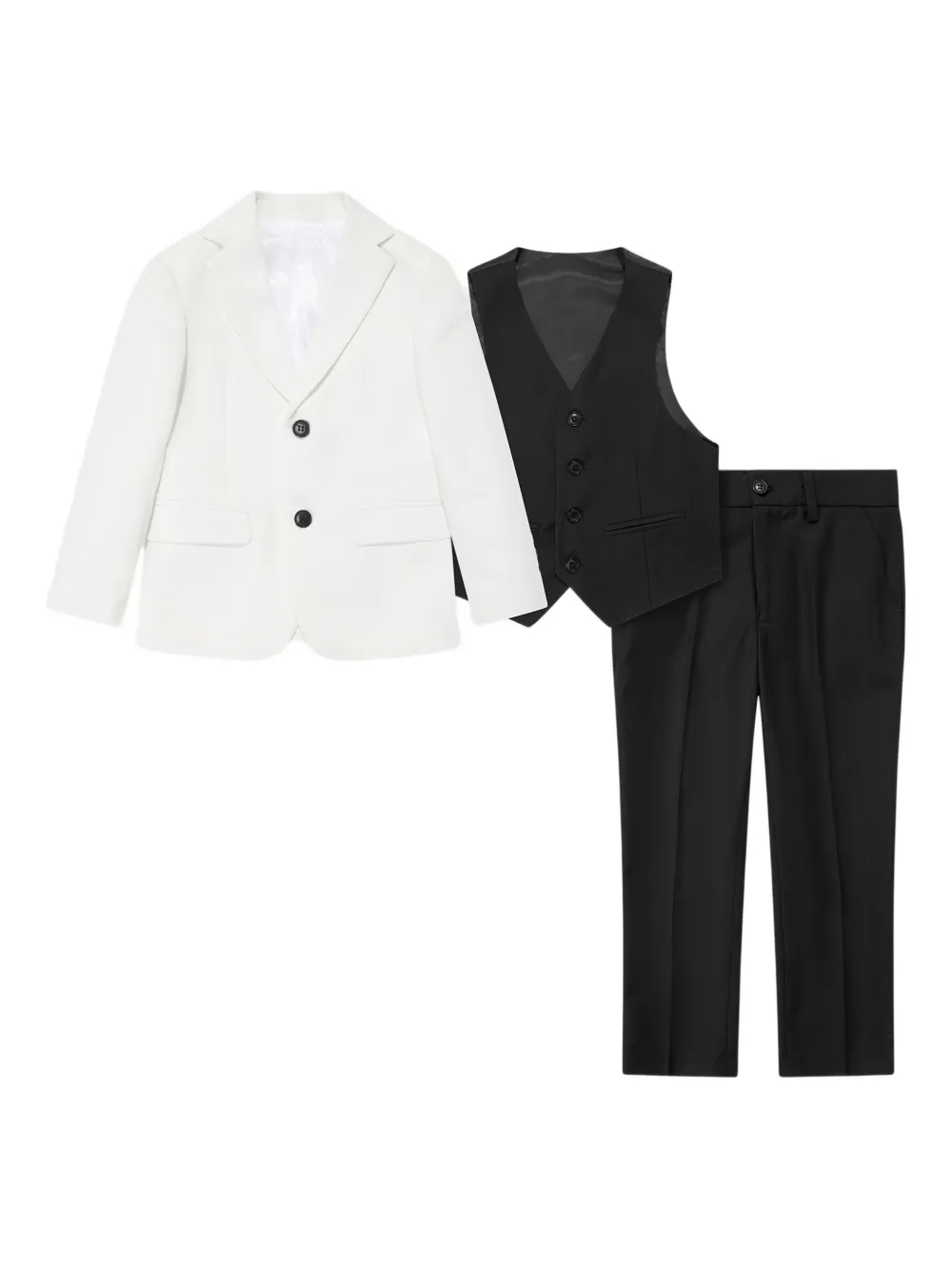 SUITLAB KIDS three-pieces suit - ブラック SUITLAB KIDS three-pieces suit - ブラック