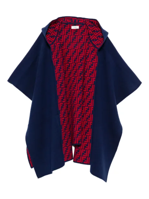 Fendi Kids Mantella con logo FF
