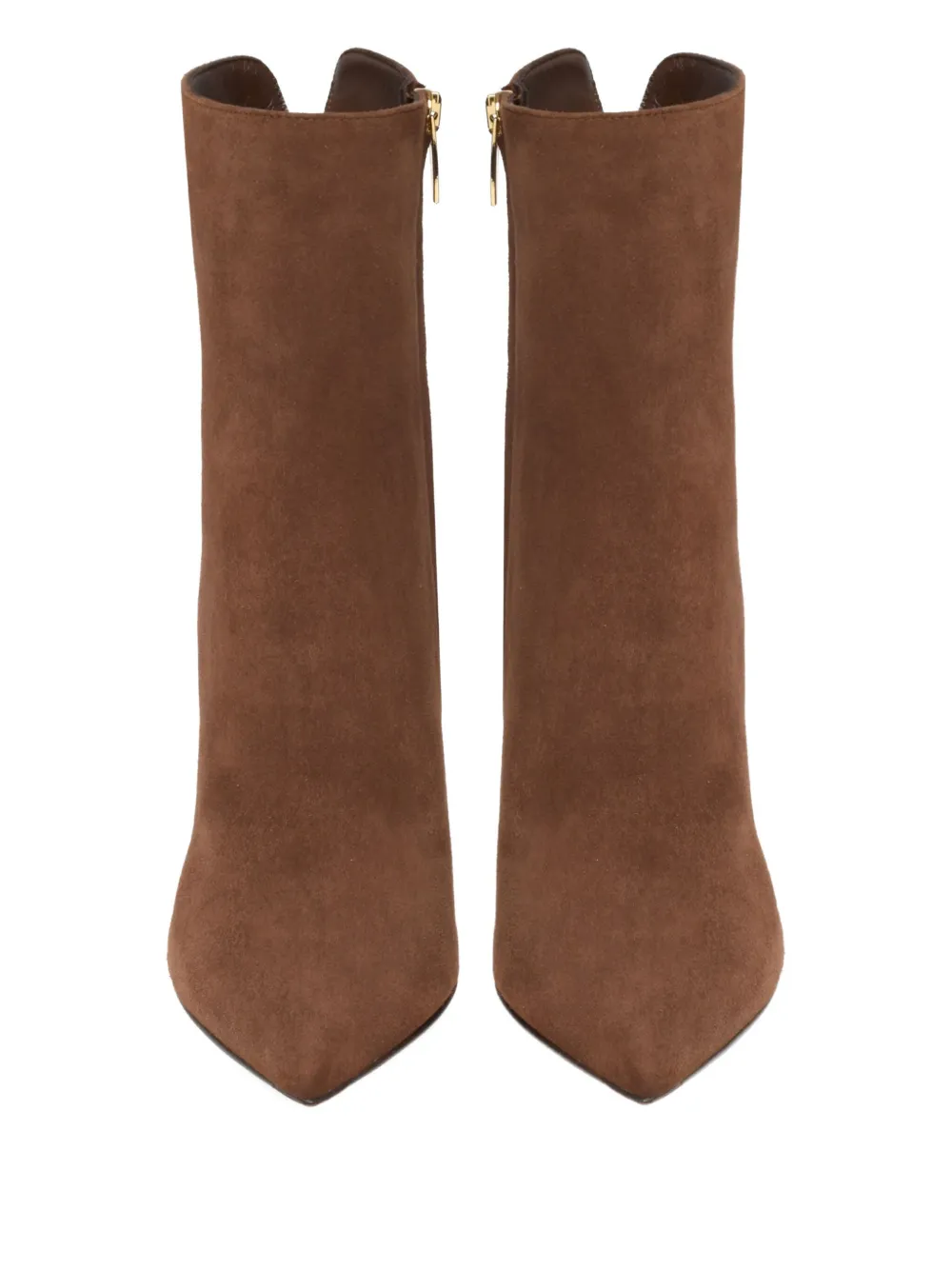 Gianvito Rossi 85mm Lyell pointed-toe ankle boots Brown