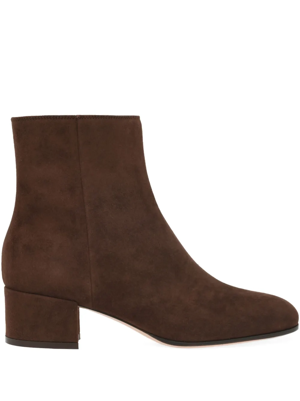 Gianvito Rossi 45mm Joelle Zip-detail Block-heel Ankle Boots