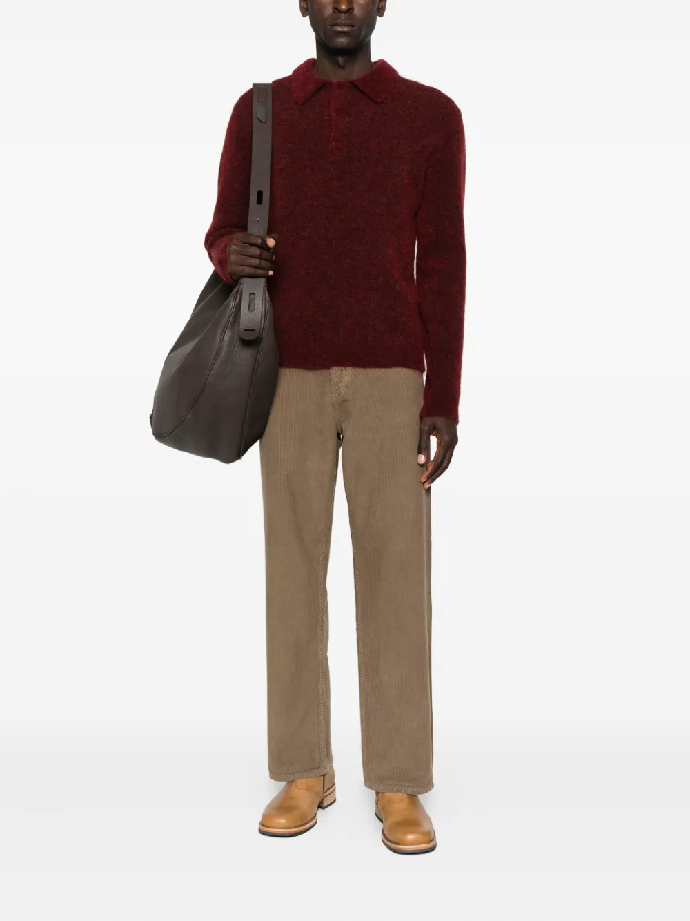 Sunflower Poloshirt met lange mouwen - Rood