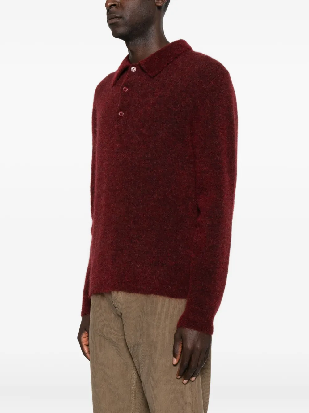 Sunflower Poloshirt met lange mouwen Rood