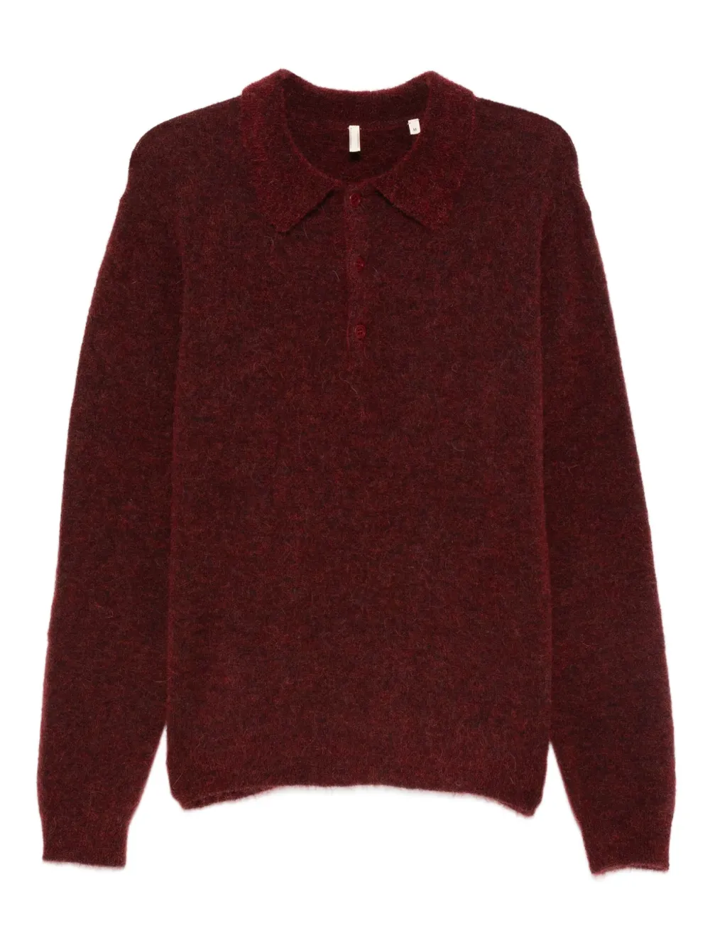 Sunflower long-sleeve polo shirt | Red | Image 1