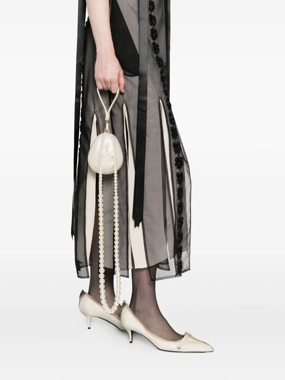Simone Rocha Multi-split Maxi Dress In Black