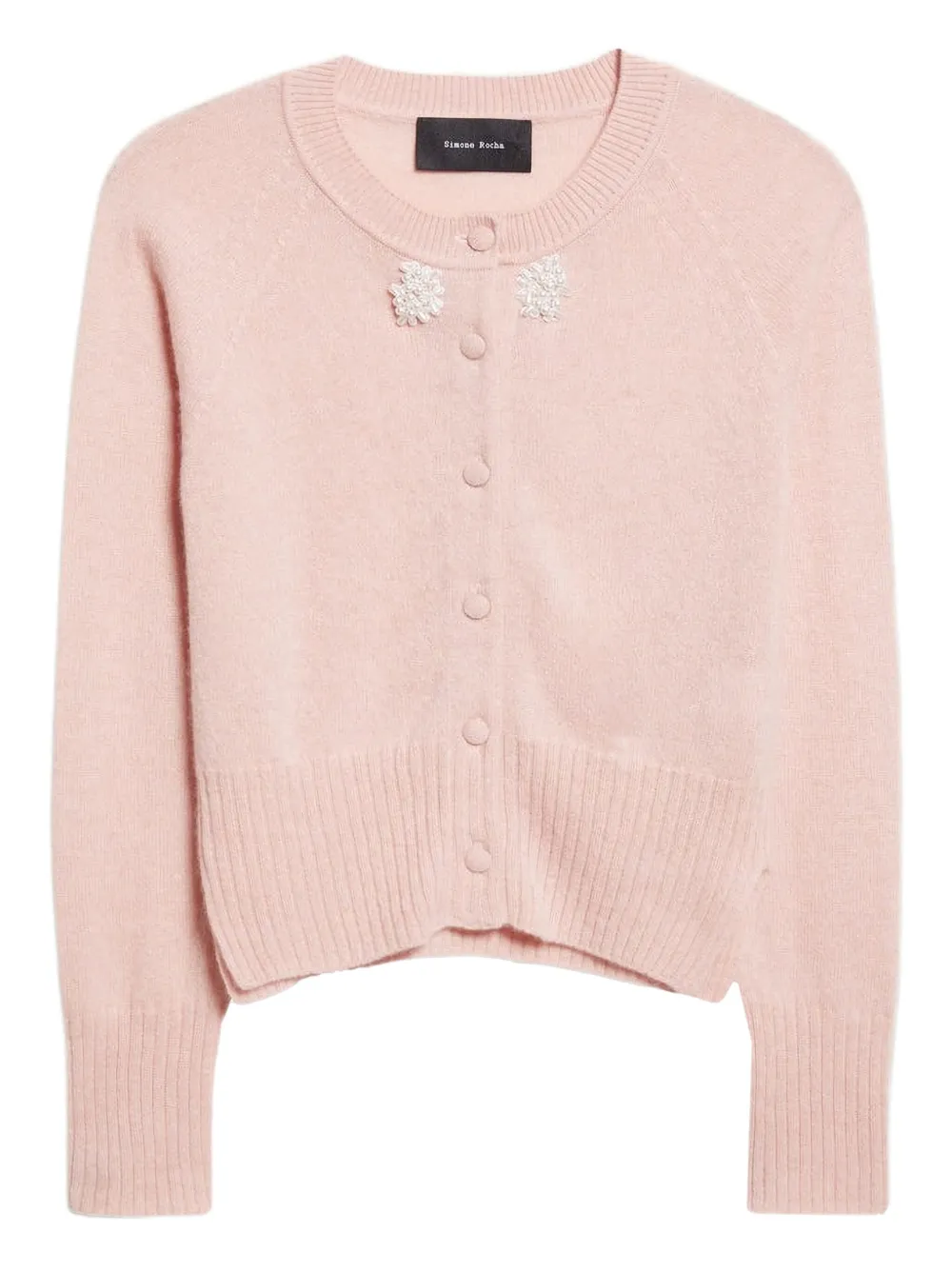Simone Rocha embellished button cardigan | Pink | Image 1
