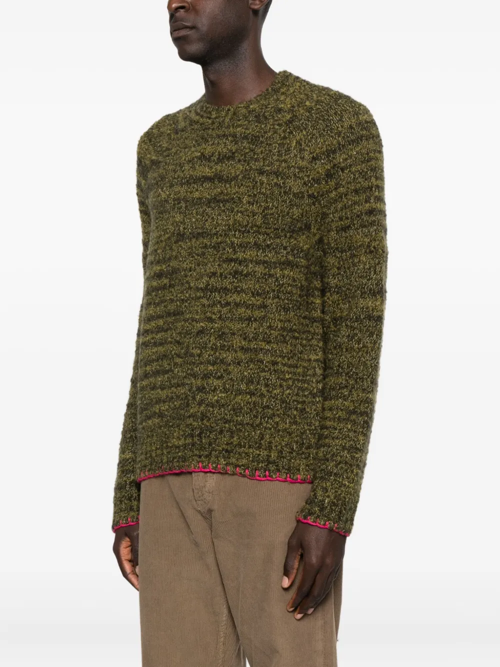 Sunflower Frederik Contrast Sweater In Green
