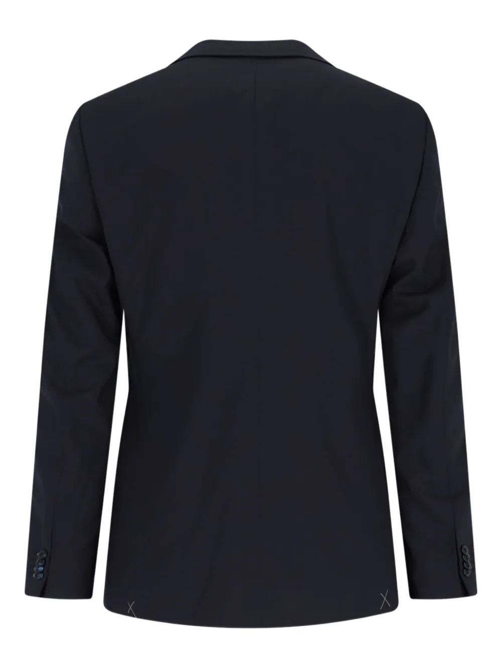 Giorgio Armani three-button wool suit Blauw