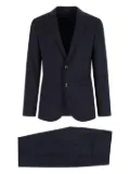 Giorgio Armani three-button wool suit - Blue