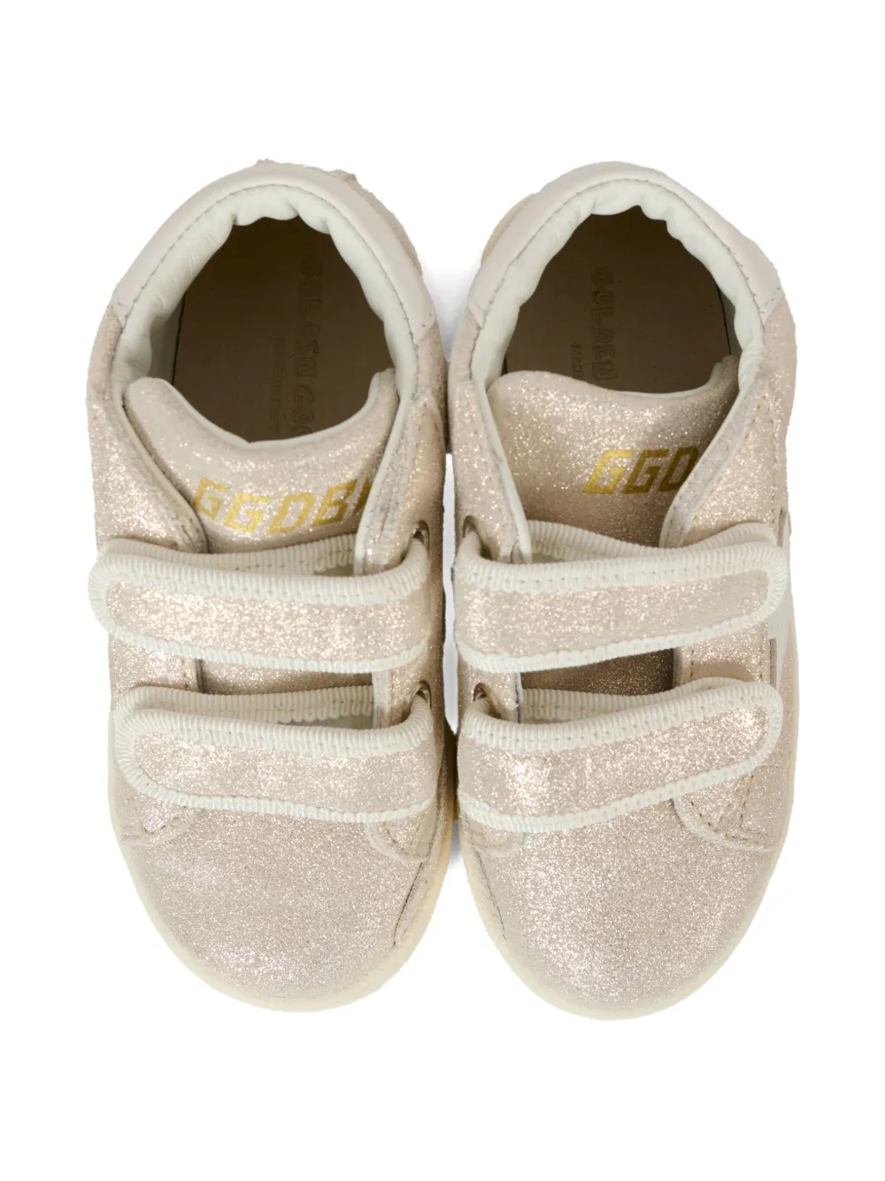 Golden Goose Kids glitter star sneakers Pink