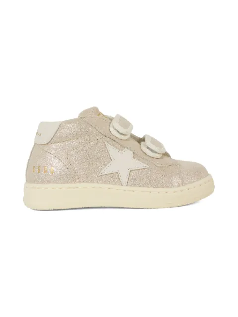 Golden Goose Kids glitter star sneakers