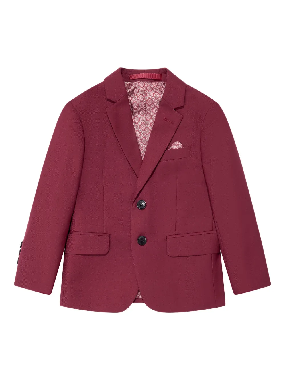 Suitlab Patterned-fabric Three-piece Suit Set In Red