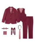 SUITLAB KIDS seven-piece suit set - Red