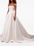 Milla Nova Newton pleated bridal gown - White