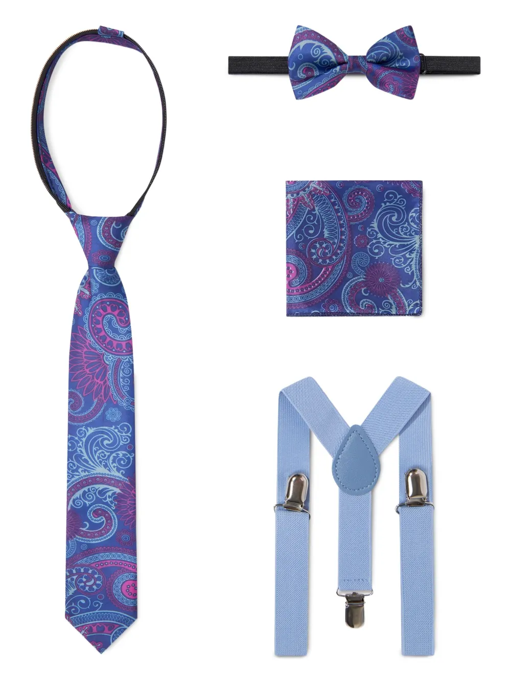 Suitlab Boys 7 Piece Suit Set In Blue