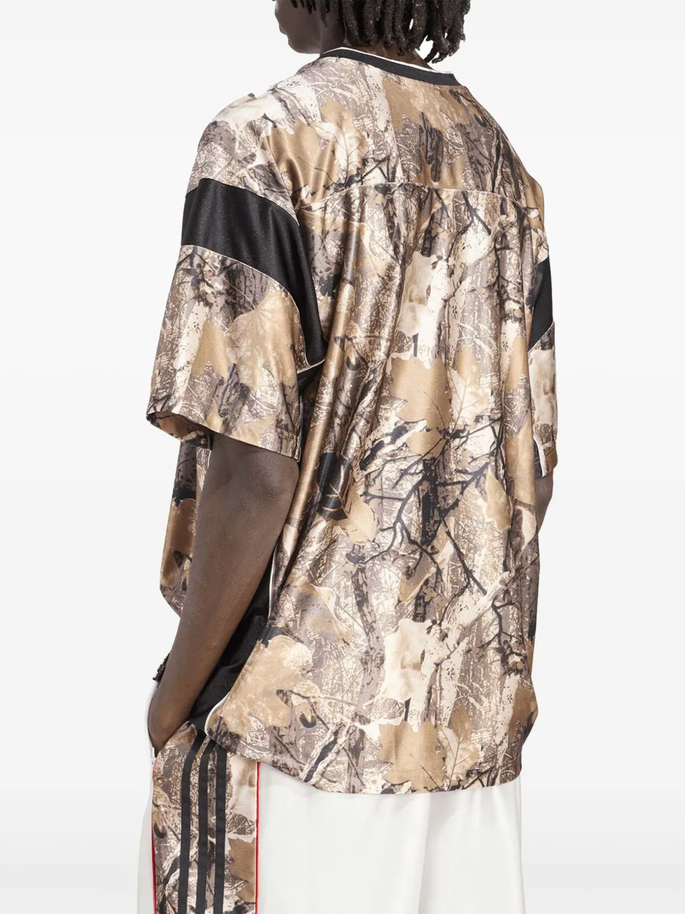 adidas Jersey met camouflageprint Bruin