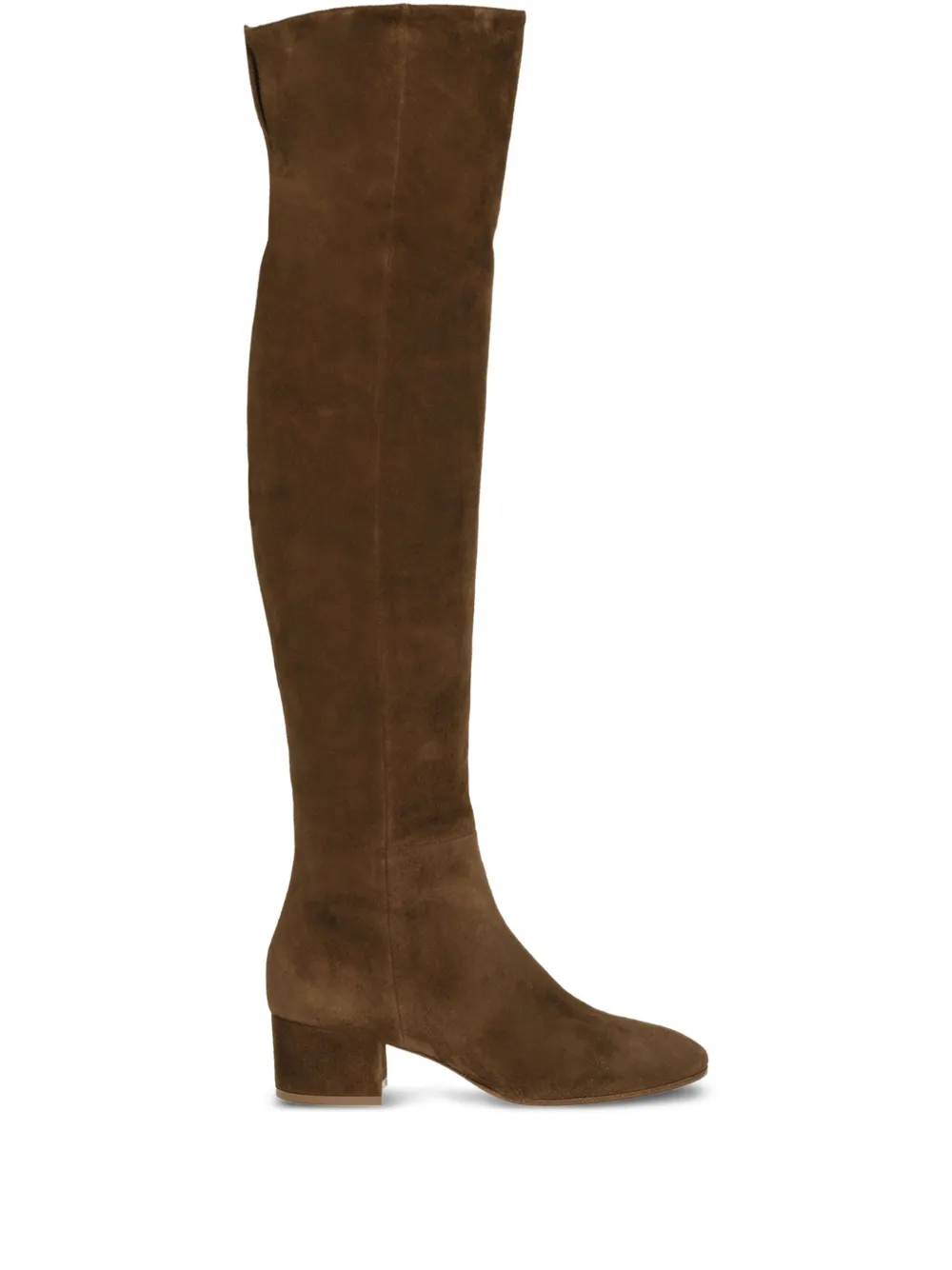 Gianvito Rossi suede knee-high boots Brown