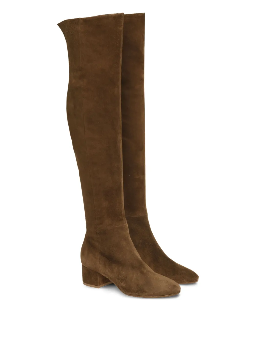 Gianvito Rossi suede knee-high boots Brown
