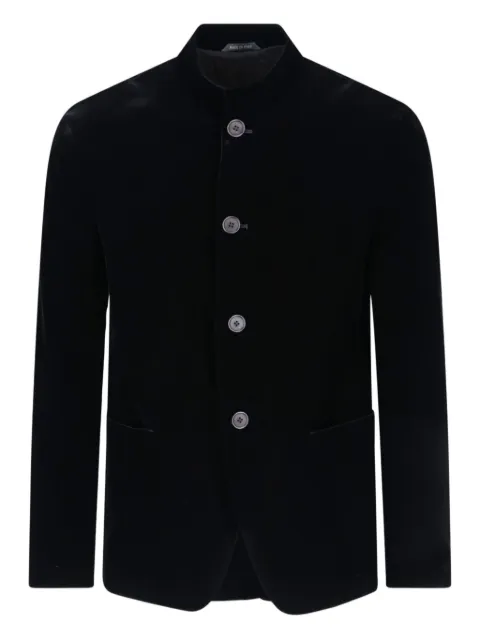 Giorgio Armani velvet mandarin-collar blazer