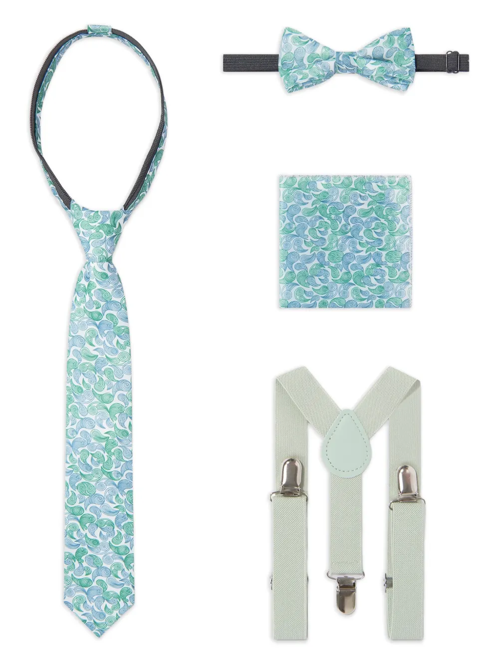 Suitlab Paisley-print Details Suit In Green