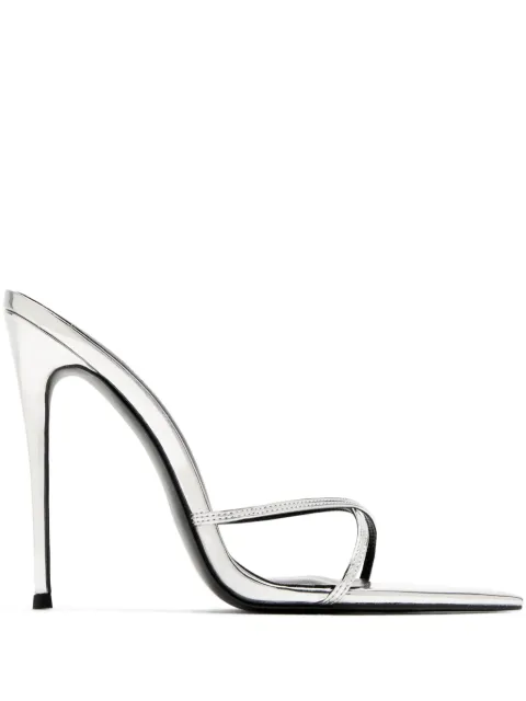 Femme La 120mm Donatella metallic stiletto sandals