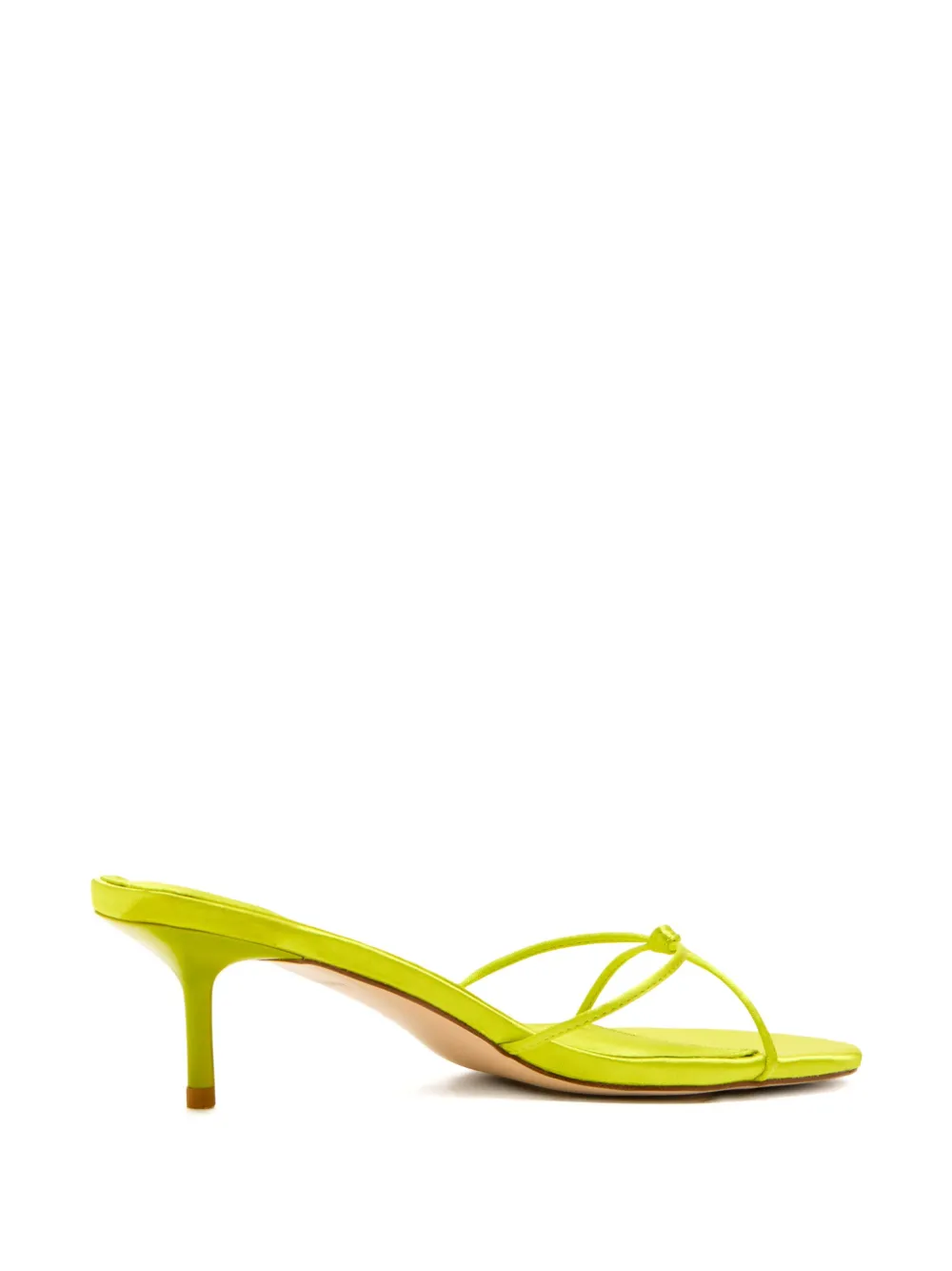 Femme La 55mm Maeve knotted satin sandals Yellow