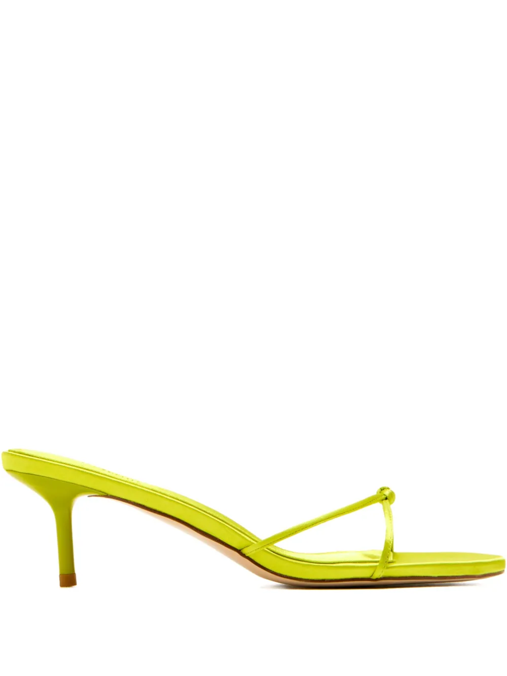 Femme La 55mm Maeve knotted satin sandals Yellow