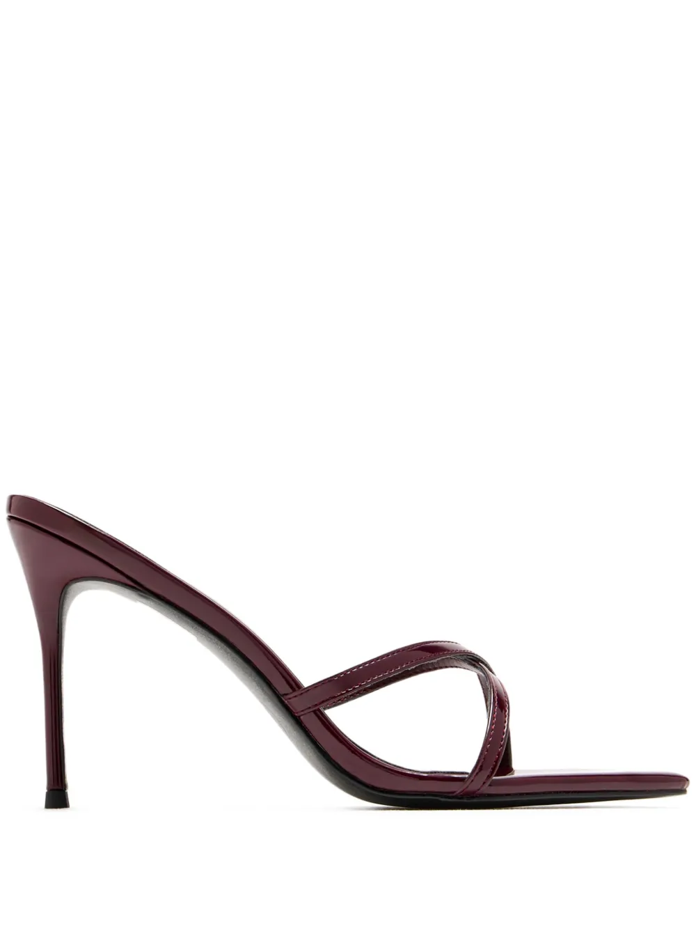 Femme La 100 Donatella cross-strap stiletto sandals Red