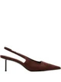 Femme La 55mm G55 slingback pointed-toe pumps - Brown