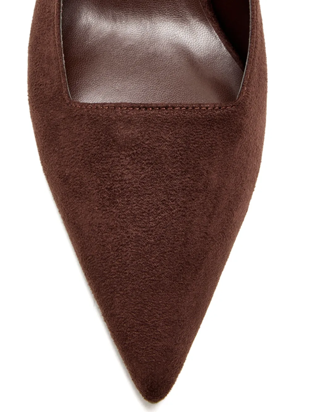 Femme La 55mm G55 Slingback Pointed-toe Pumps In Brown