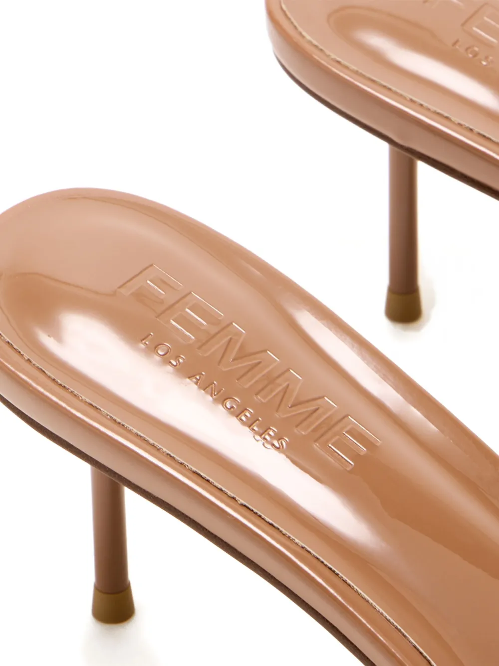 Femme La 55mm Marseille Single-band Mules In Neutral