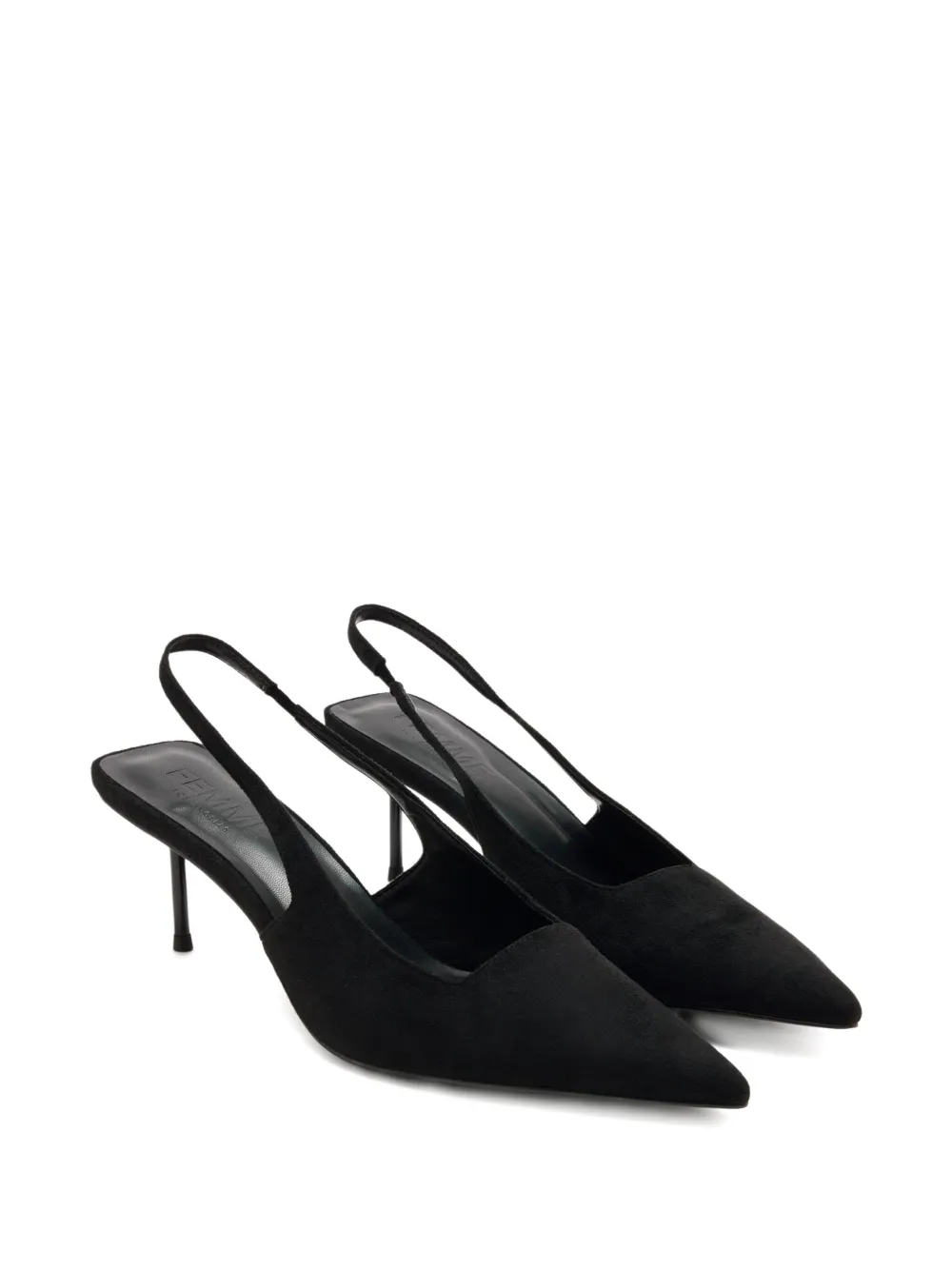 Femme La 55mm slingback pointed-toe pumps Black