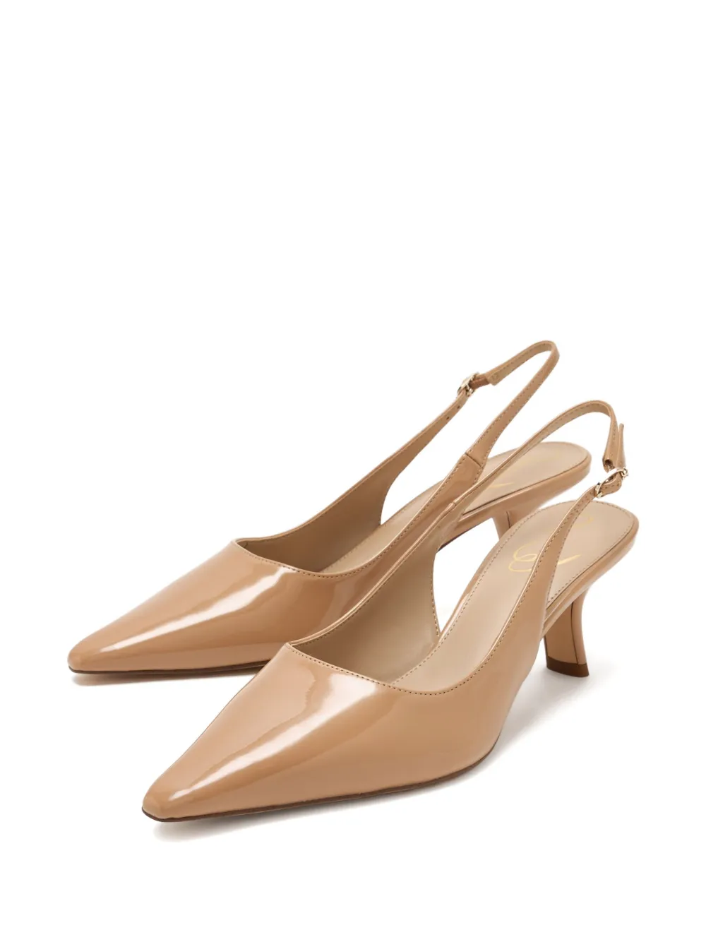 Sam Edelman 60mm slingback pointed-toe pumps Neutrals