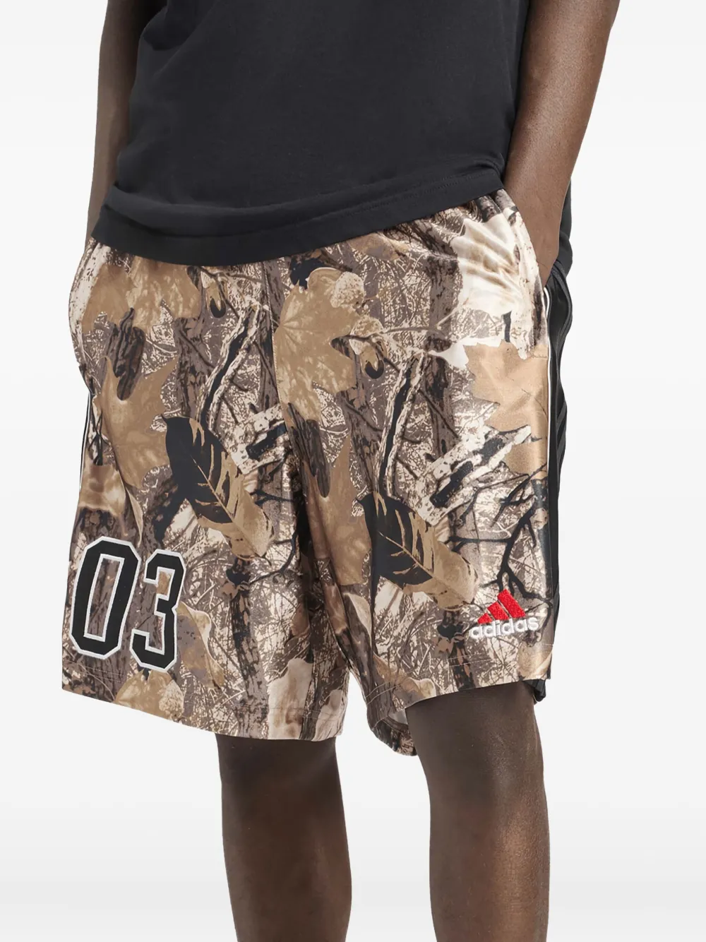 adidas Zwembroek met camouflageprint Bruin