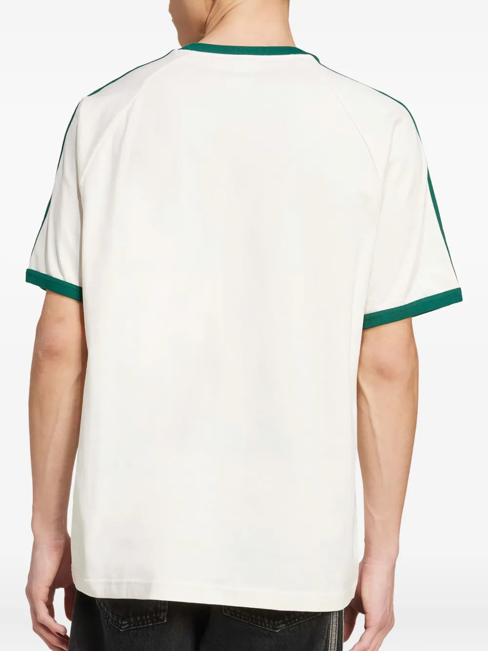 adidas T-shirt met logoprint Beige